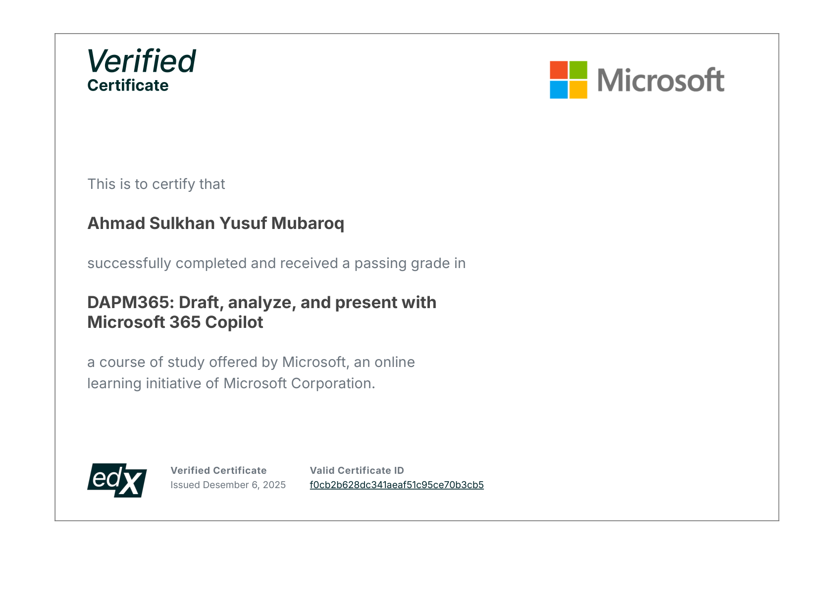 DAPM365: Draft, Analyze, and Present with Microsoft 365 Copilot